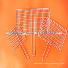 Easily cleaned stainless steel barbecue BBQ grill wire mesh net